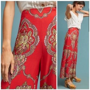 Anthro high waist wide leg ett:twa Manson print